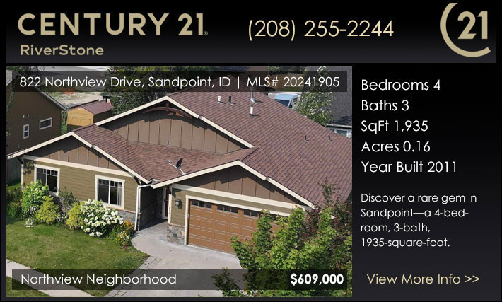 Discover a rare gem in Sandpoint—a 4-bedroom, 3-bath, 1935-square-foot single-level home