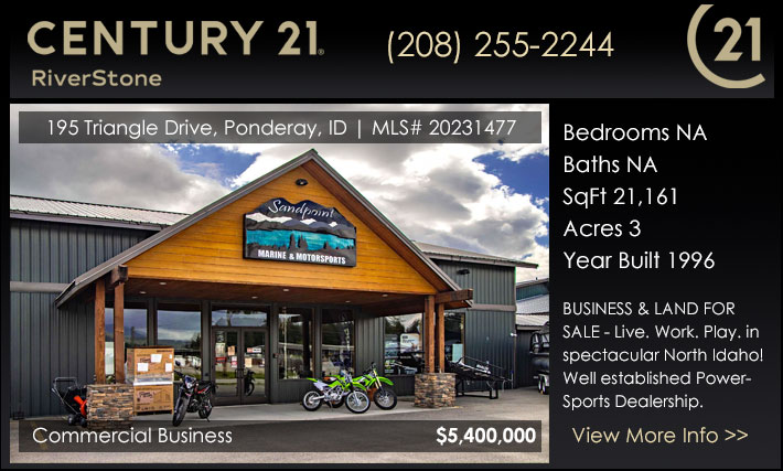 BUSINESS & LAND FOR SALE - Back on the Market! Live. Work. Play. in spectacular North Idaho