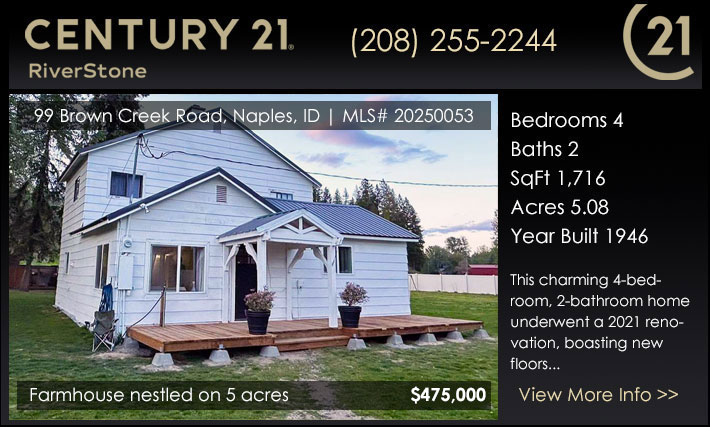 Welcome to this idyllic restored farmhouse nestled on 5 acres in breathtaking North Idaho