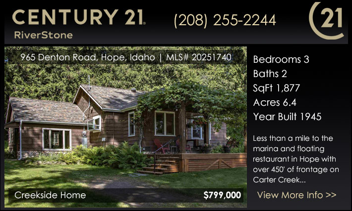 Less than a mile to the marina and floating restaurant in Hope with over 450 of frontage on Carter Creek