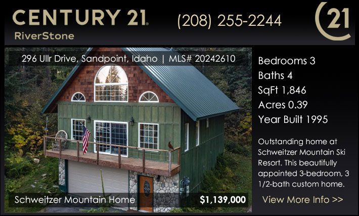 Outstanding home at Schweitzer Mountain Ski Resort