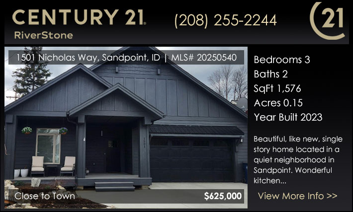 Dont miss the opportunity to live in the country yet only minutes to downtown Sandpoint